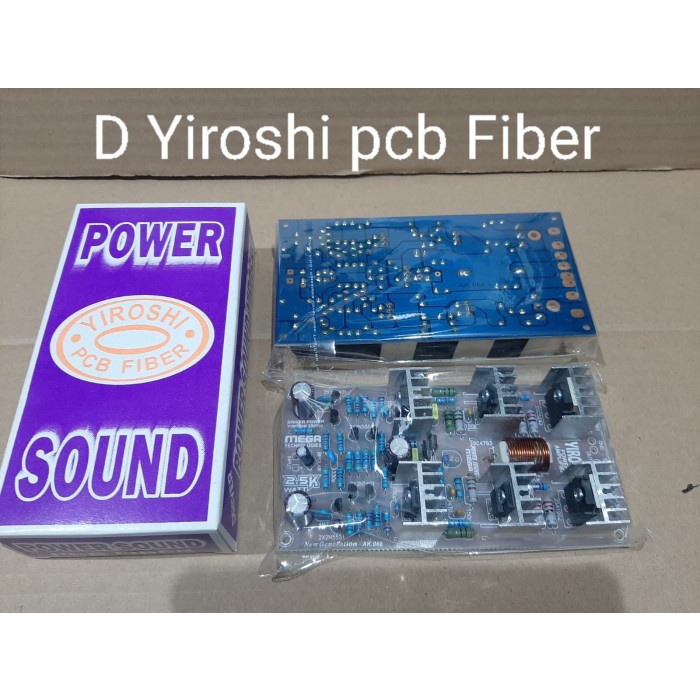 *****] Power Driver Yiroshi 2500 watt PCB Fiber merk Mega Power Sound GM
