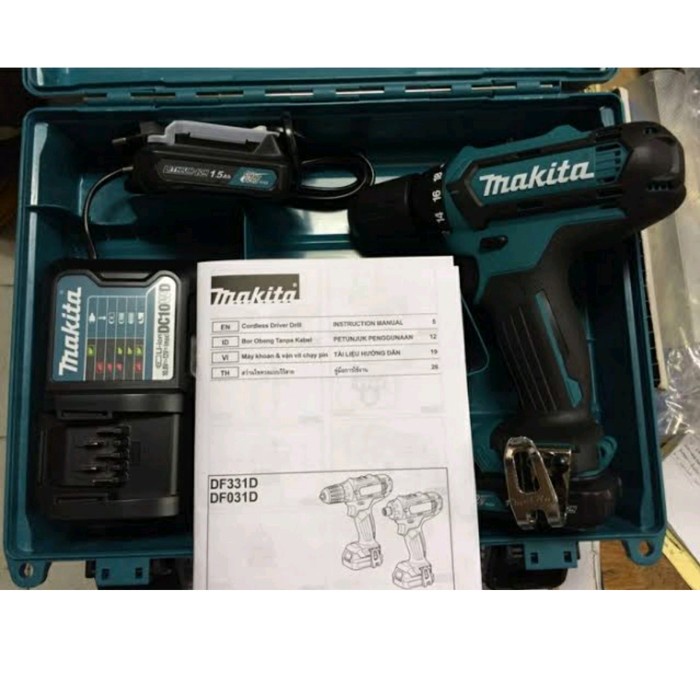 ✅Baru Makita Df331 Cordless Drill 12V Df 331 Df331D Df331Dwye Mesin Bor Diskon