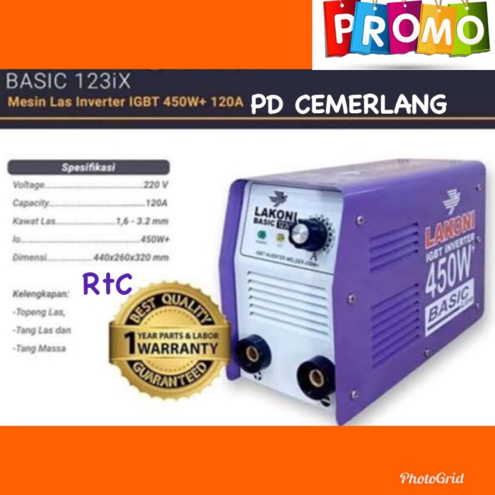 [Original] Mesin Las Lakoni 450 Watt 123 Ix Terbaru