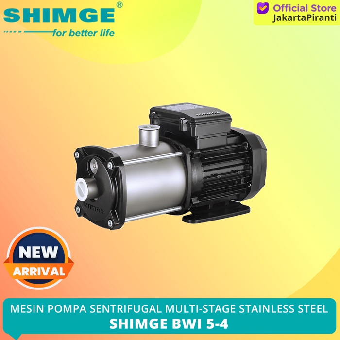[Ori] Mesin Pompa Dorong Sentrifugal Multistage Stainless Shimge Bwi 5-4 Terbatas