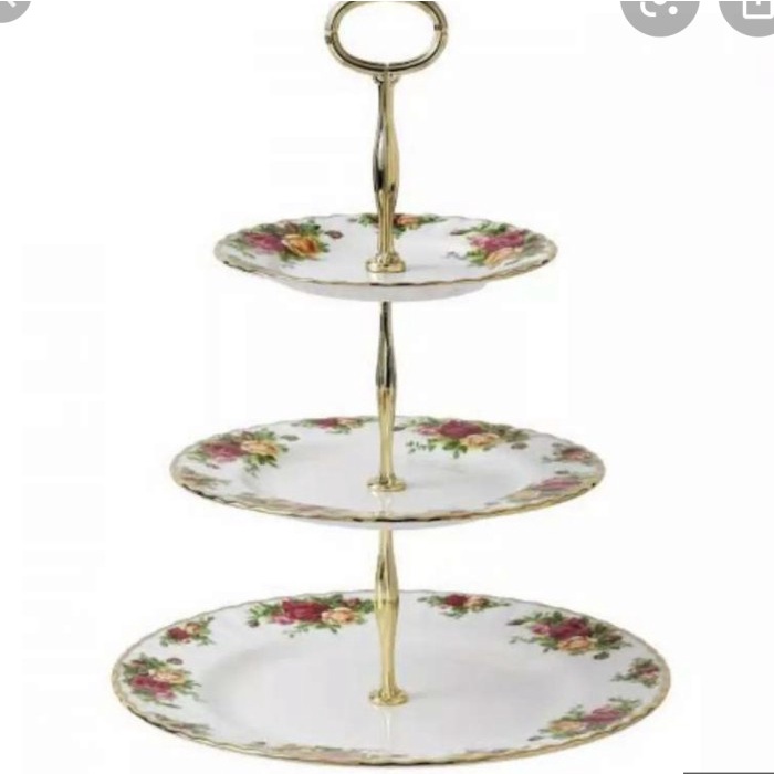 

[Baru] Royal Albert Tier Cake 3 / Tempat Kue Susun 3 Diskon