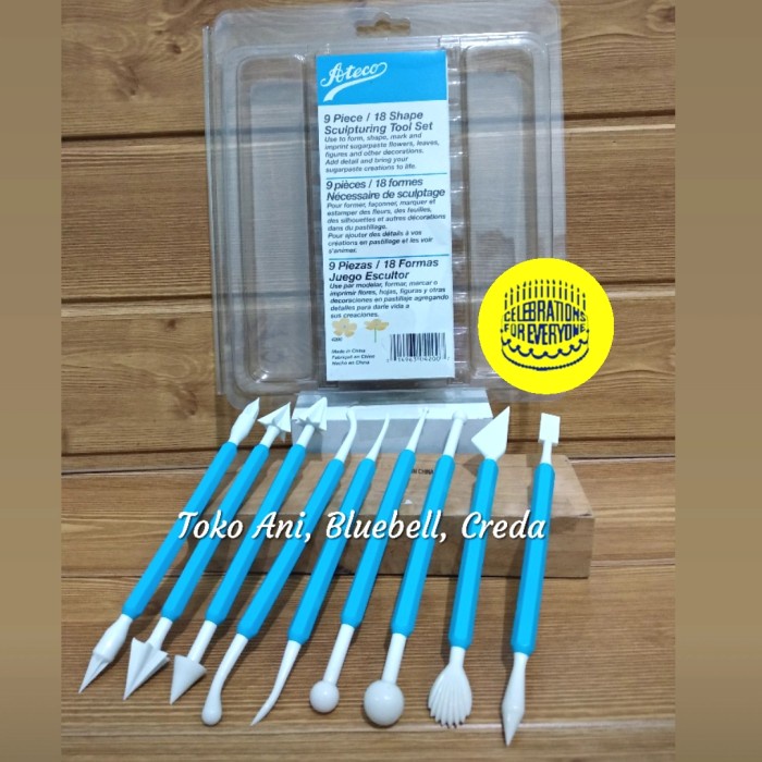 

[Baru] Ateco Sculpturing Tool Set 9 Pcs / Fondant Tool Set Of 9 Pcs Limited