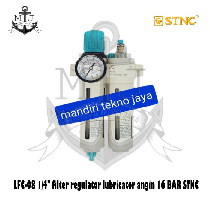 [Baru] Lfc-08 1/4 Filter Regulator Lubricator Angin 16 Bar Stnc Limited