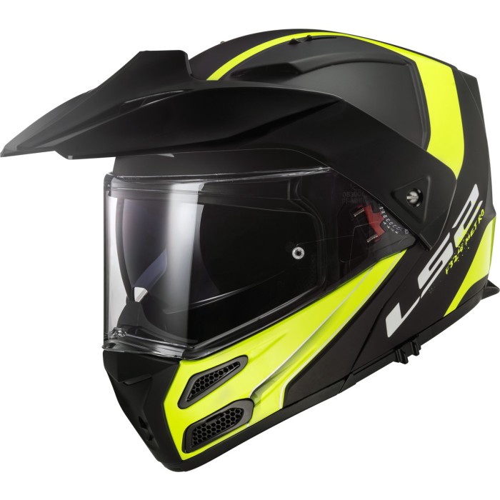 ✨Termurah Helm - Ls2 Metro Evo Black Matt Yellow Original Limited