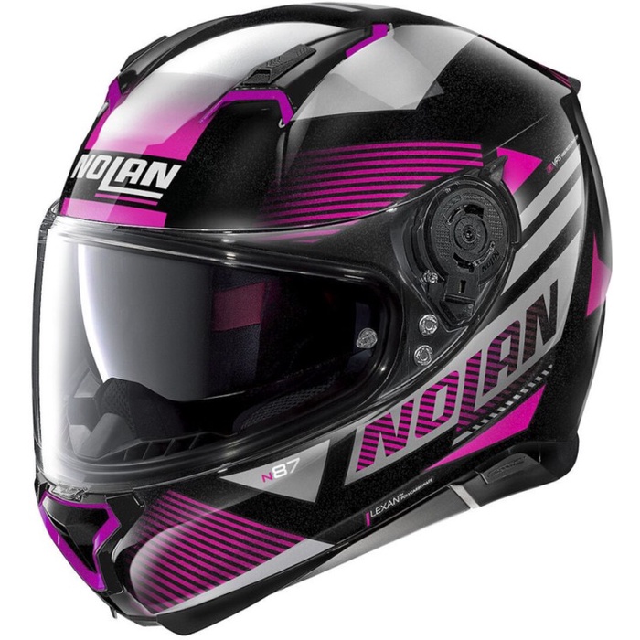 ✨Termurah Nolan Helmet N87 Jolt N-Com 103 Metal Black Pink Limited