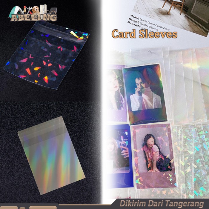 

Laser Flashing Card Protector 50pcs Inner Sleeve Photocard Postcard