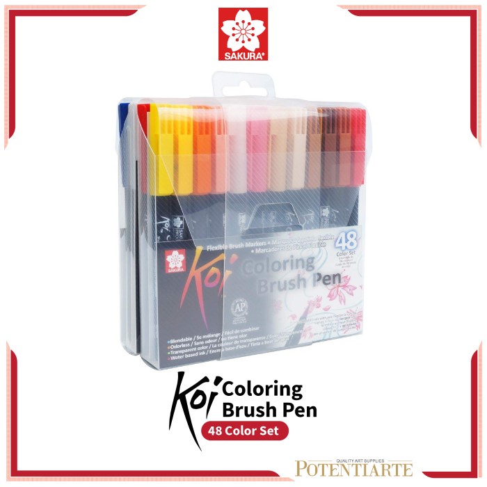 

Gaya Brush Pen Sakura Koi Set 48 Coloring Brush Pen