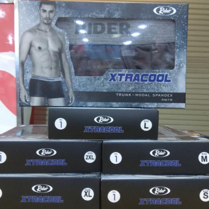 CELANA DALAM PRIA BOXER RIDER SPORT XTRACOOL R917B ISI 1PCS