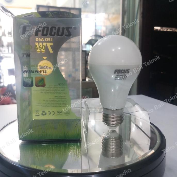 Buruan beli] Lampu LED Bohlam 7 Watt A60 Cahaya Kuning Focus