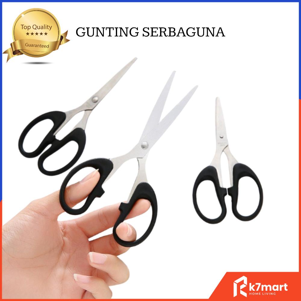 

K7MART GUNTING STAINLESS STEEL 12CM / GUTING SERBAGUNA KERTAS KAIN PLASTI / GUNTING DAPUR / GUNTING KERTAS / GUNTING SUPER TAJAM