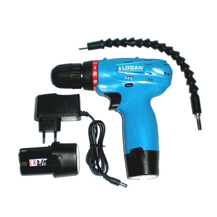 Bor Cordless 2 BAT 12V + Flexible Logan
