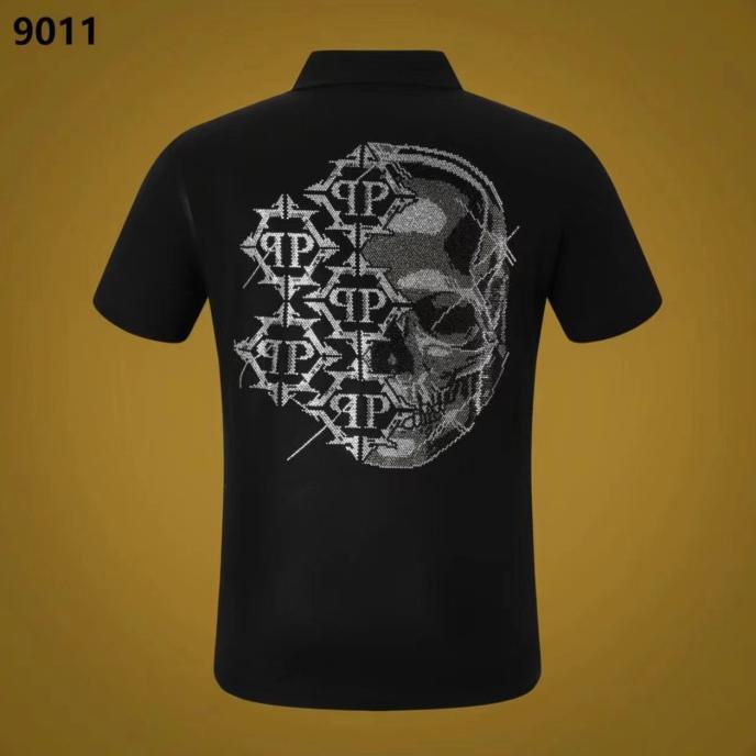 POLO SHIRT PRIA MOTIF TENGKORAK IMPORT / KAOS BERKERAH PRIA CASUAL  SARISARNITA8