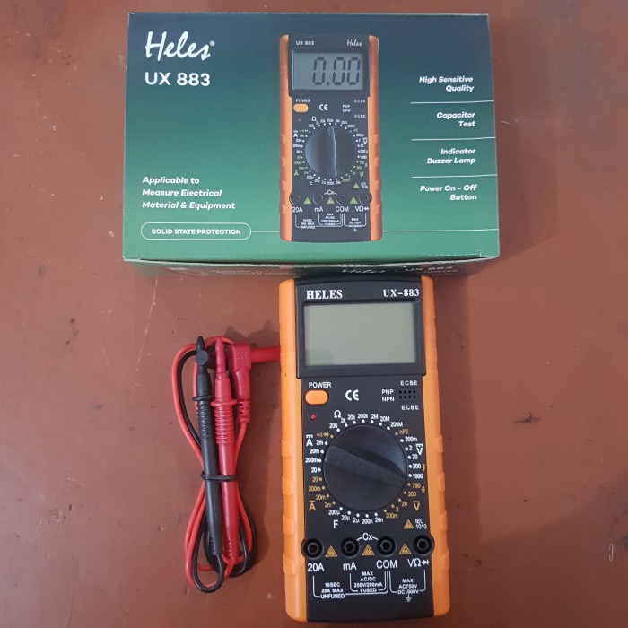 Multitester Heles Digital UX 883/Avometer Digital Heles UX 883