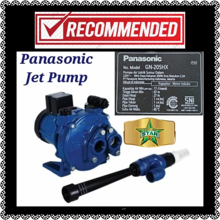 New Pompa Air Jet Pump Low Watt Panasonic Jetpump Kls Pc 165 Shimizu 250 Ori