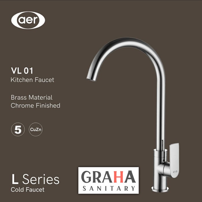 AER KRAN KERAN DAPUR DINGIN ANGSA KITCHEN SINK LUXURY CUCI VL 01 VL01