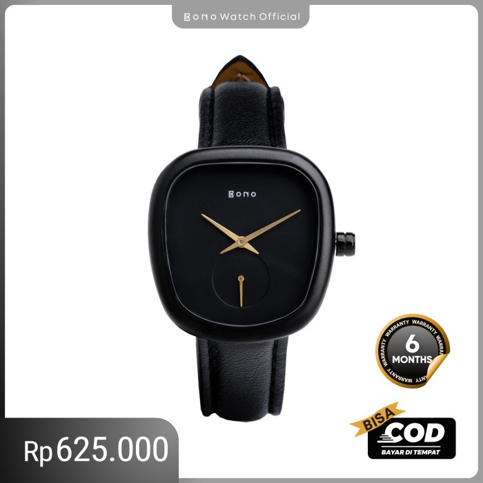 BONO WATCH - SIENA DARK BLACK - JAM TANGAN WANITA