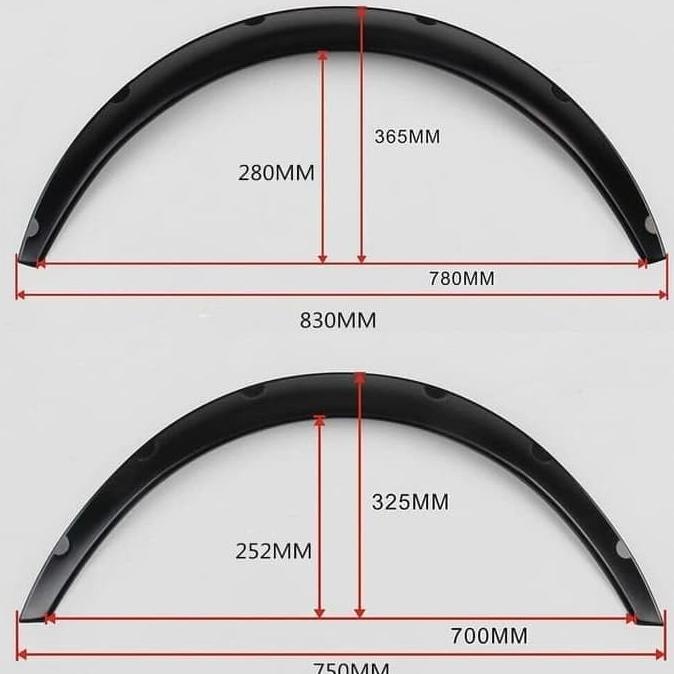 Lips Over Fender Flares Mobil Sedan Kijang Kapsul Avanza Agya Vios Crv