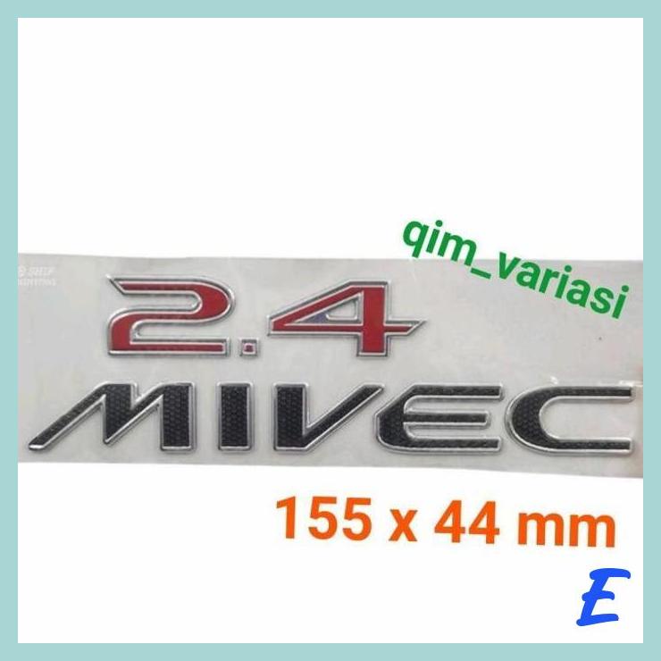 | QMV | EMBLEM LOGO MITSUBISHI MIVEC 24 2.4 MIVEC