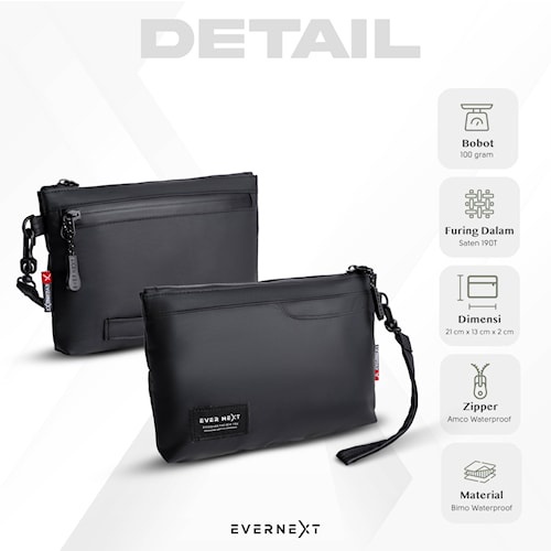 Evernext Clutch Bag Tas Tangan Pria Wanita Anti Air Hand Bag River Pouch