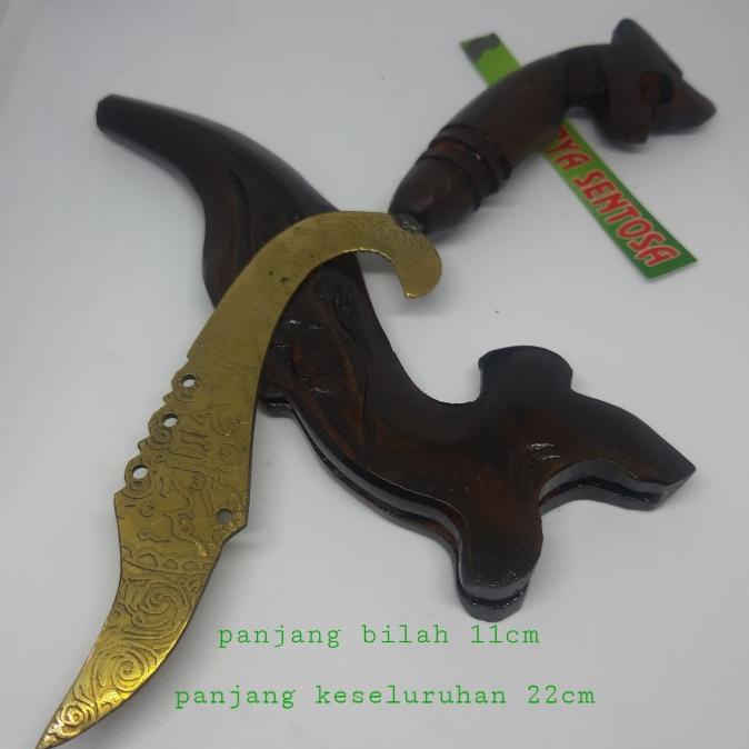 

TERLARIS Kujang Kuningan kecil Ada Rajah Sandangan Kayu Ukir
