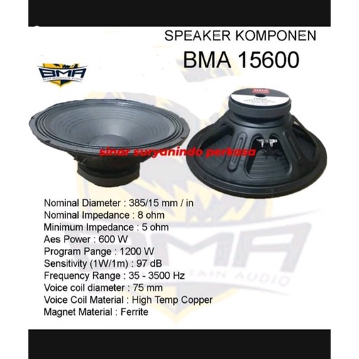 [FRG] speaker 15 inch original bma 15600