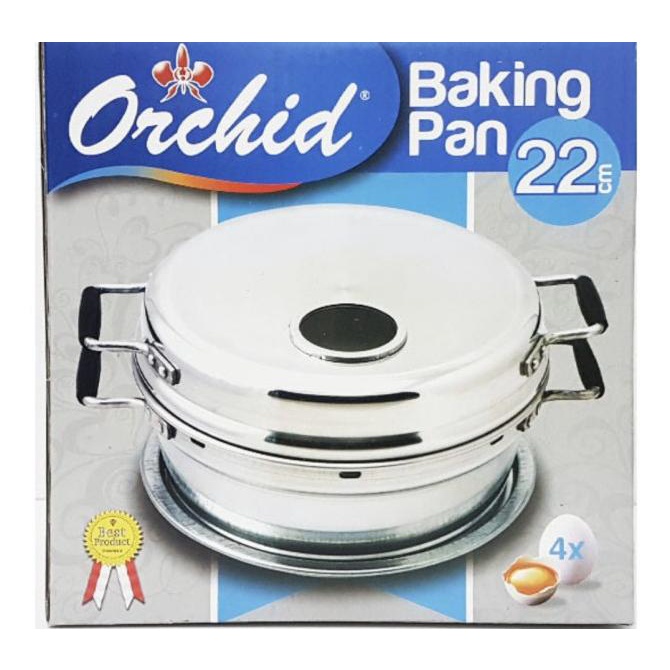 ORCHID BAKING PAN 22 CM UKURAN 4 TELUR ORIGINAL MURAH AWET ASLI