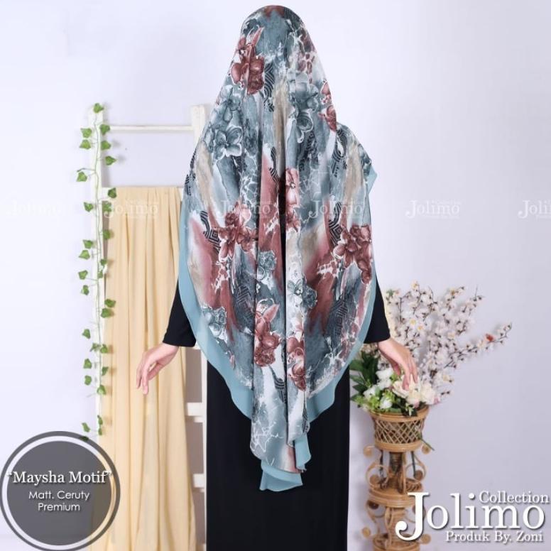 Update - khimar maysha Cerury motif / jilbab instan pet antem / hijab motif 2 layer / kerudung insta