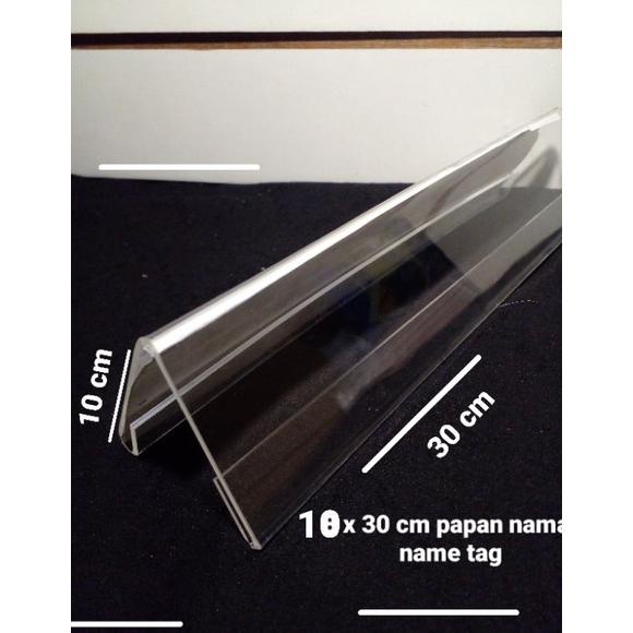 

Terbaik akrilik papan nama/platename uk 10 x 30 cm tebal 2mm !!