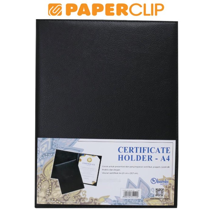 

Promo Display Books / Clear Holder Bambi 7100 A4 Sertifica