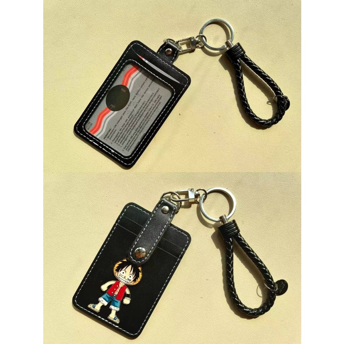 

ID CARD HOLDER ONE PIECE/MONEY SLOT/DOMPET KARTU 5 SLOT/LANYARD/NAME T
