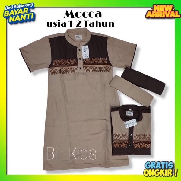Pakaian Muslim Bocah Cowok Junah Gamus Busana Polos Bahan Adem Jubbaj Juba Berkwalitas Gamis Jubah M