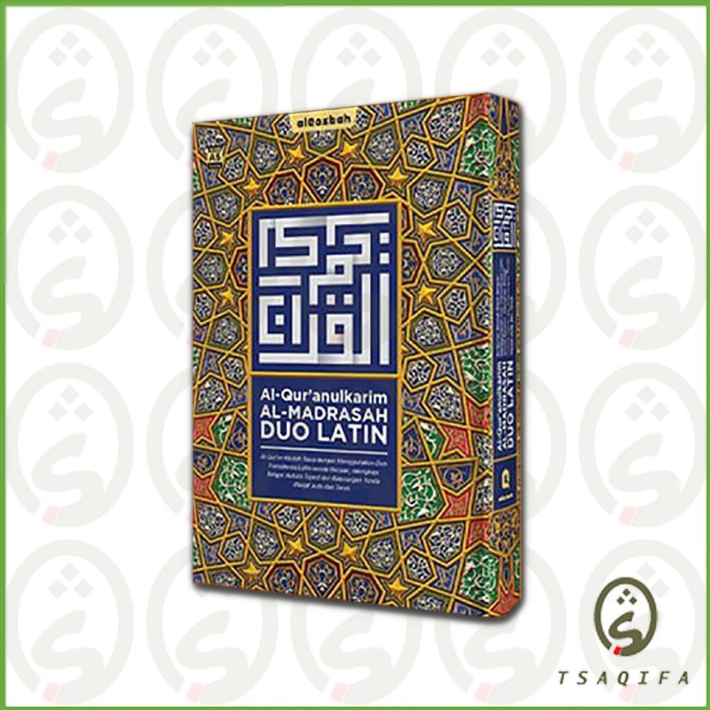 AlQuran Besar AlMadrasah Duo Latin A4 HC Penerbit Alqosbah Al Quran Tajwid Warna AlQuran Translitera