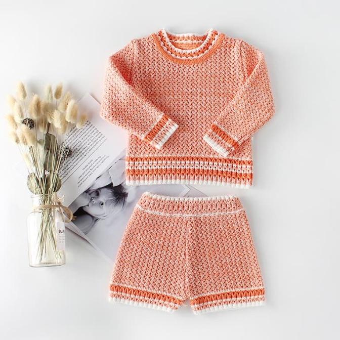 Knitted Baby Set Baby Girl Jumper Bayi Rajut Baju Bayi Rajut Original