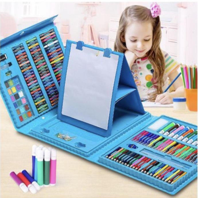 

Crayon Set 208 pcs Pensil Warna Lengkap / Alat menggambar Mewarnai