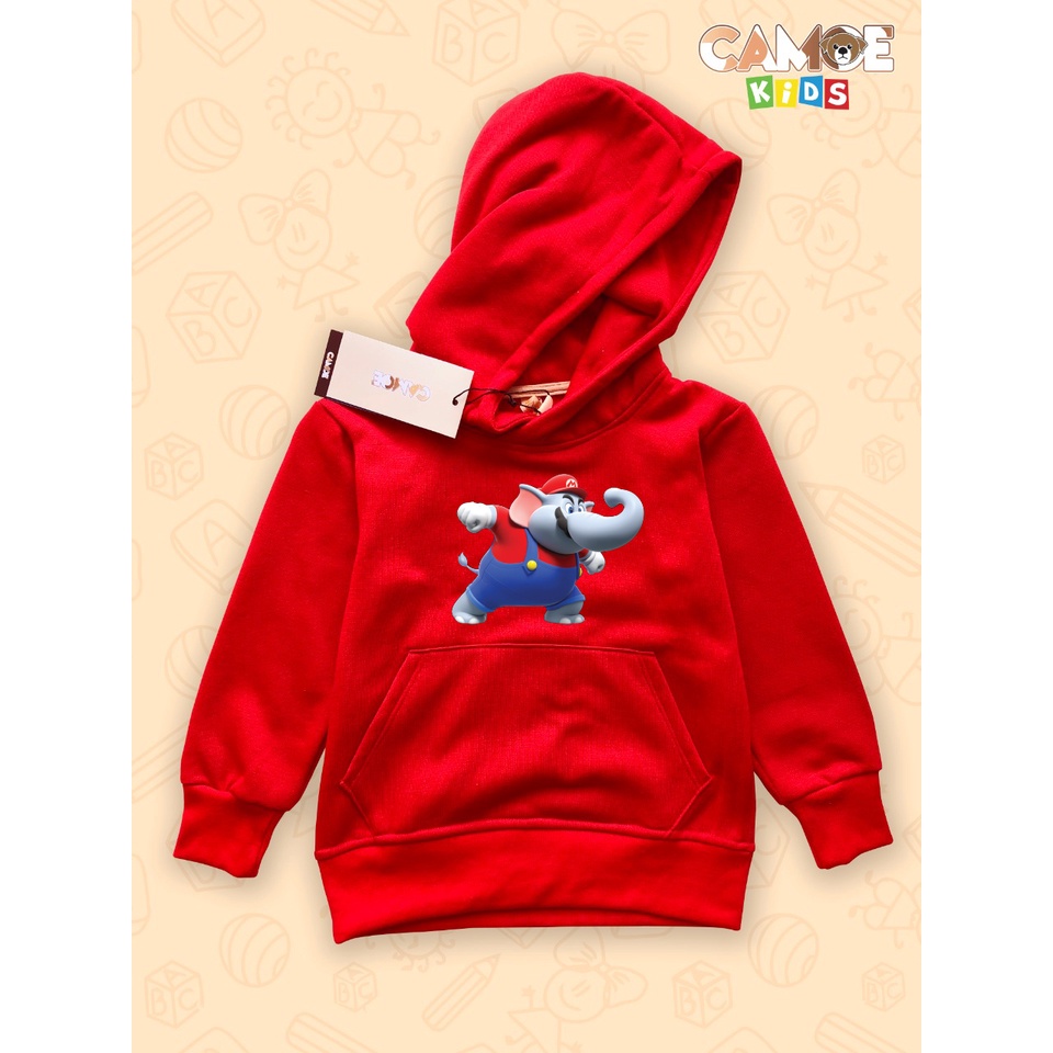 Hoodie Anak KIDS Super Mario Wonder Elephant Mario