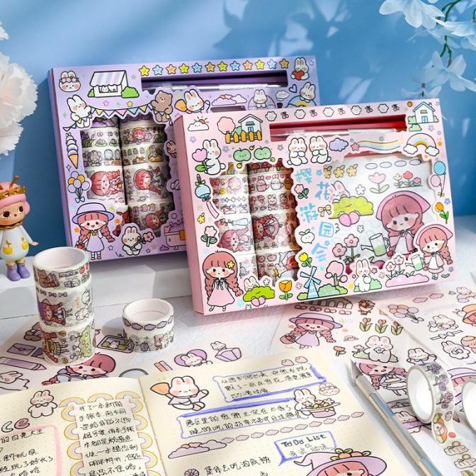 

Stiker 1 Set Box Premium II Karakter Lucu + Roll Stiker + Pisau Cutter TSS