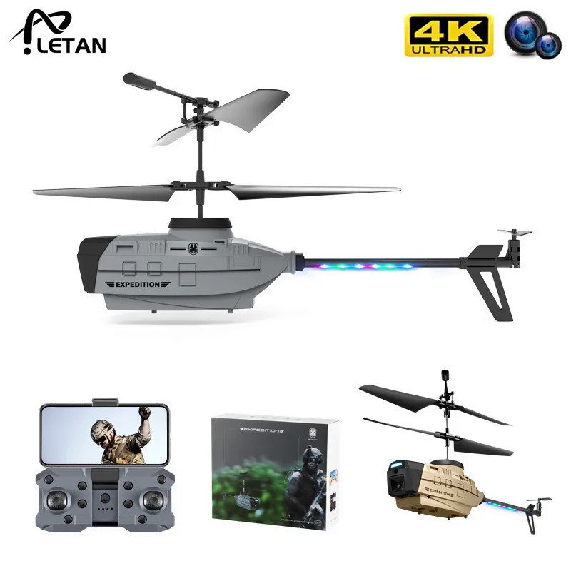 KY202 RC Helikopter Penghenti Rintangan UAV 4K HD Kamera Ganda Gerakan Penginderaan Cerdas Hover Sen