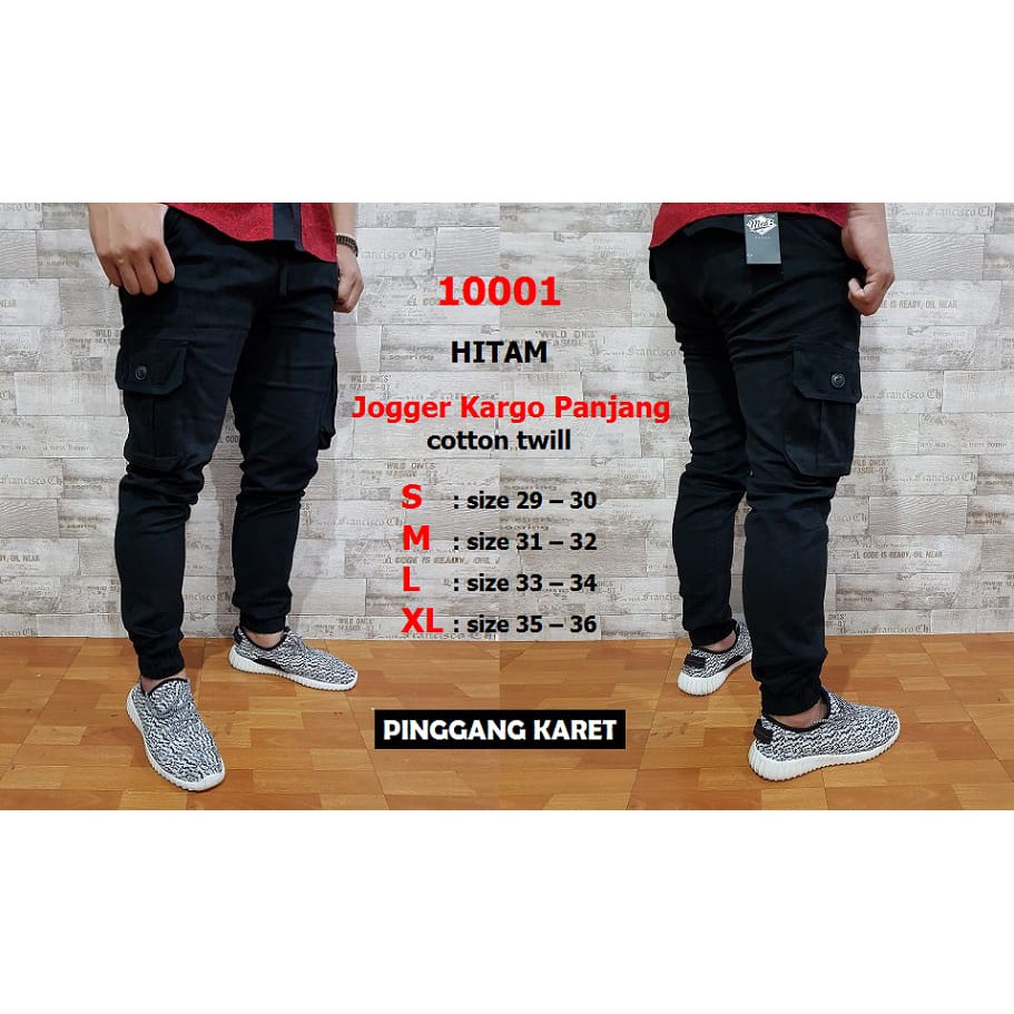 [EXCLUSIVE] BEST QUALITY MD Jogger Cargo Pants Grosir 135 Katun Twill Import Tebal Slim Cut Celana