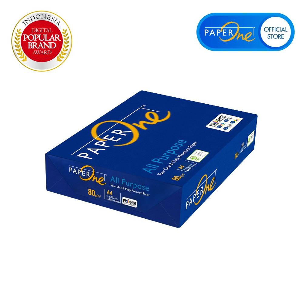 

Terbaru! PaperOne Kertas A4 80gr All Purpose 1 Rim (500 lembar) Kertas HVS A4 Kertas Fotocopy !!