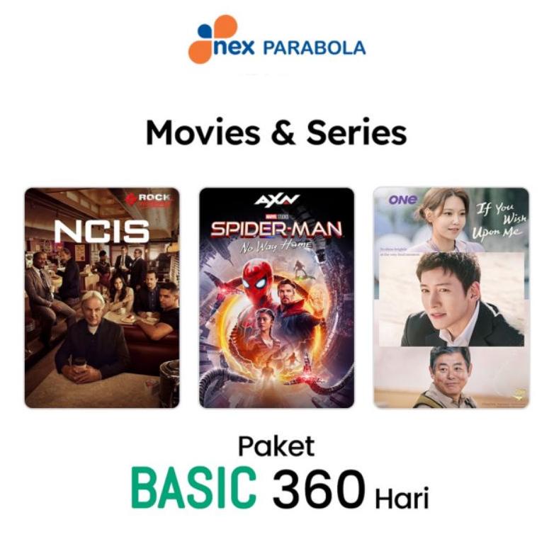 Big Sale - Paket Basic Nex Parabola, Matrix Garuda Sinema 1 Tahun ~