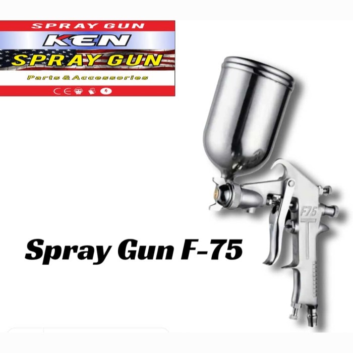 Spray Gun Cat Tabung Atas F-75 Ken / Spray Gun Paint F75