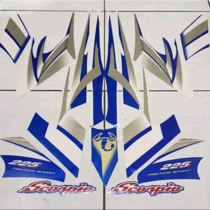 Striping / Stiker Tangki Yamaha Scorpio Z 2004 ( Steko )