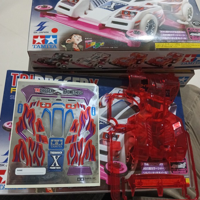 Tamiya Tridagger X Prometheus clear Red Item 92386 Body decal dus