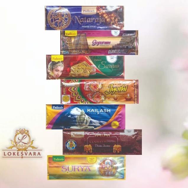 siap kirim] Dupa Hio Wangi Harum India Aromaterapi Tulasi 35stick/pouch