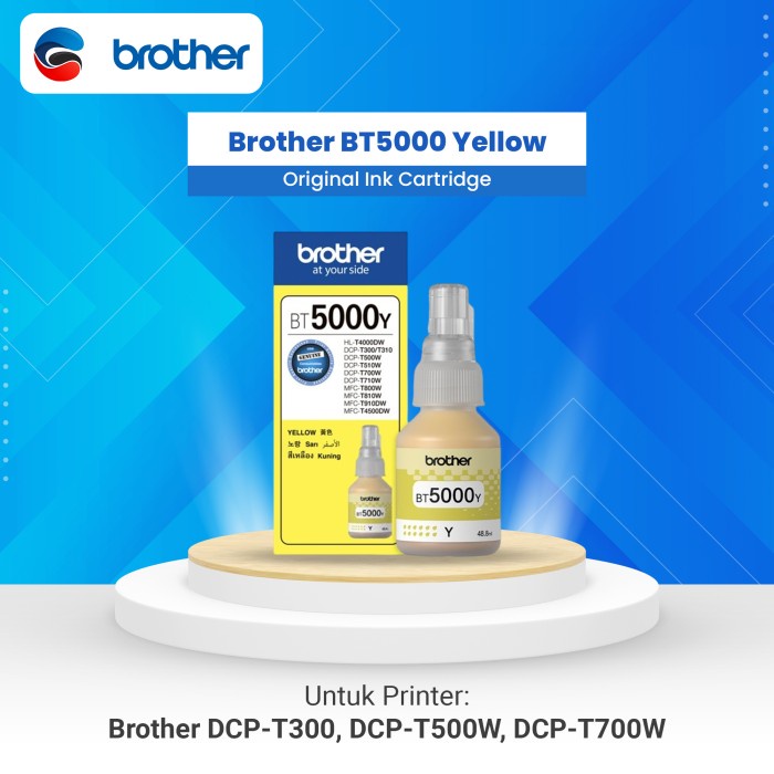 

Sarila Brother Tinta Bt5000Y Bt5000 Y 5000Y Yellow Ink Refill Original