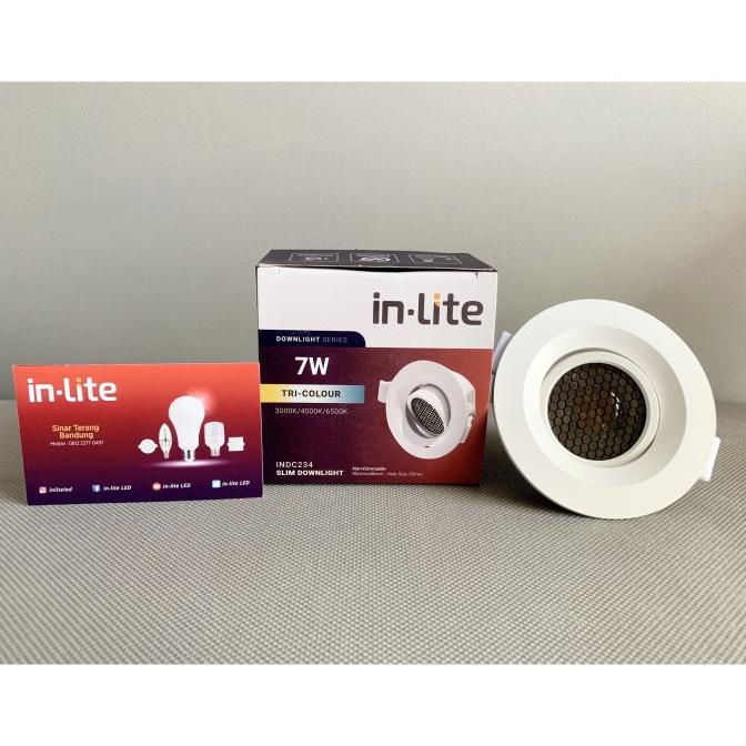 Buruan beli] LAMPU MINI DOWNLIGHT SPOTLIGHT INLITE TRI COLOR 7W 7 WATT - INDC234
