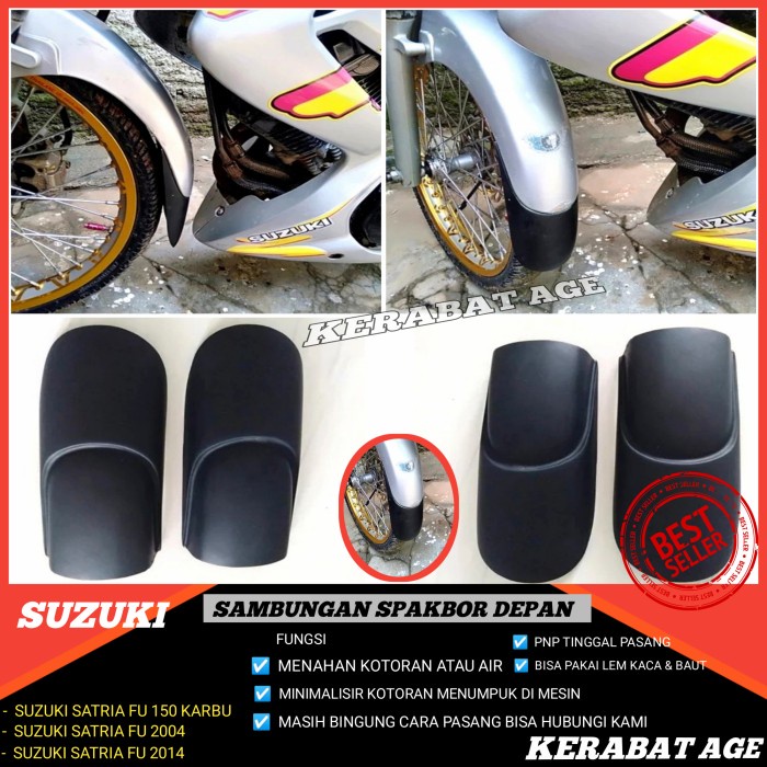 Promo Aksesoris Satria Fu 150 Sambungan Spakbor Depan Satria Fu Ready Stock