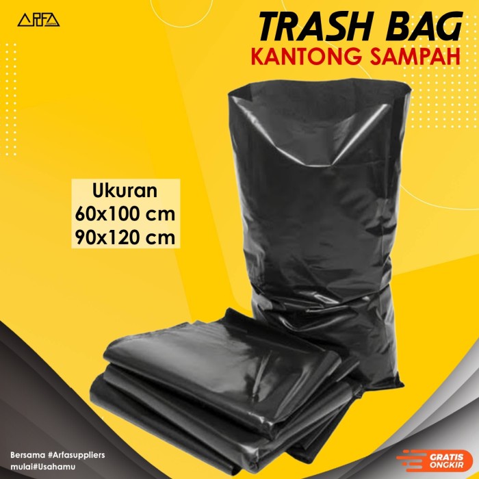 Ready stock] Plastik Sampah Trash Bag 60x100