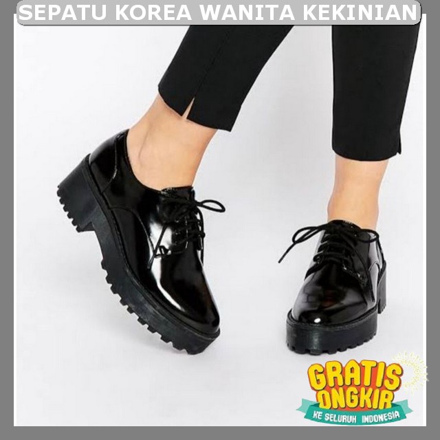 Sepati Cwek Spatu Remaja Dokmrak Korean Docmart Wanita Korean Style Separu Dockmark Cewe Kekinian Sp
