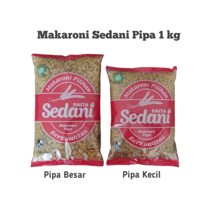 

Sedani Makaroni Pipa Kecil 1 Kg X 10 Pcs
